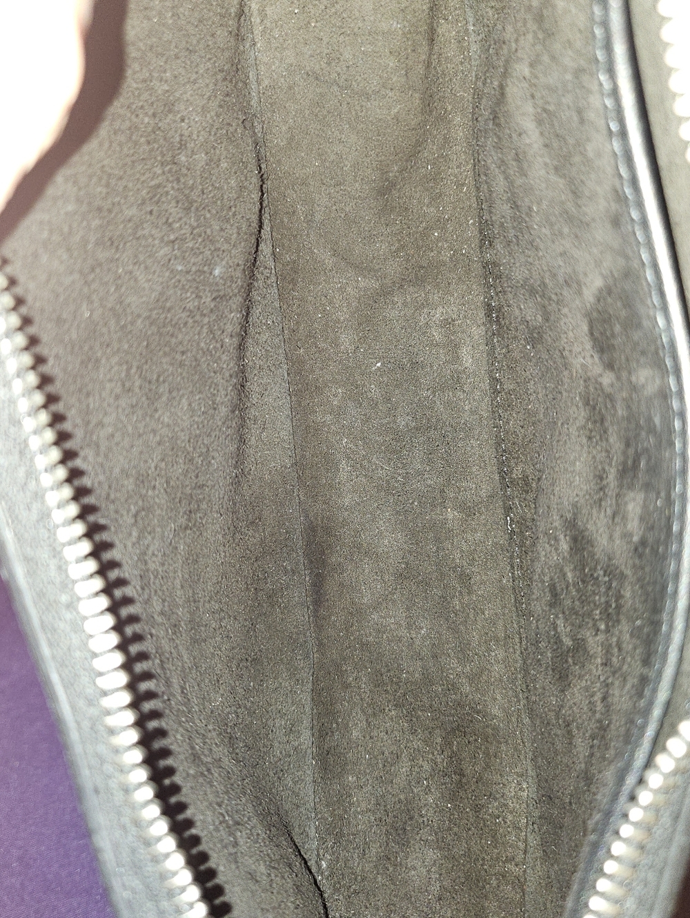 AUTHENTIC Celine Ava Bag in Smooth Calfskin - Black with White Logo - Picture 9 of 12